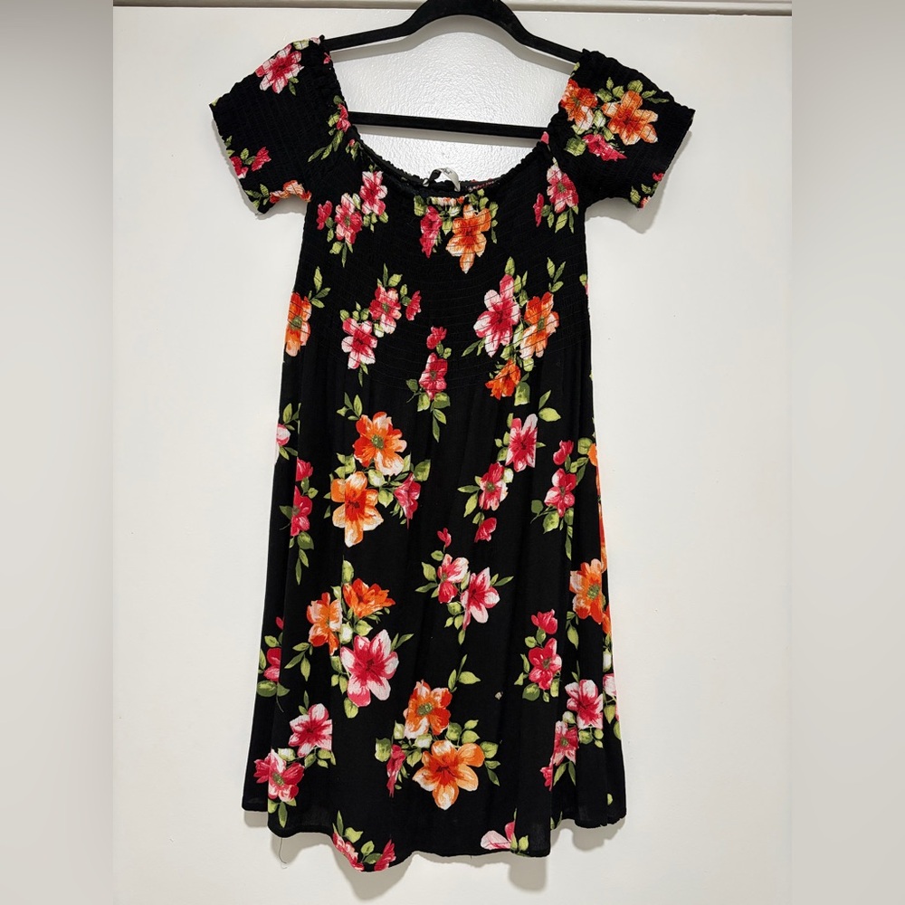 Papaya Black Floral Dress